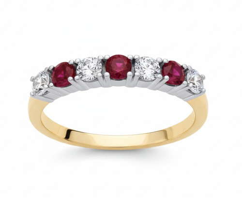18ct gold ruby - 18ct, ring
