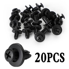 20 PACK 6MM FAIRING PANEL TRIM CLIPS SCREW IN RIVETS CLIP MOTORCYCLE UNIVERSAL U