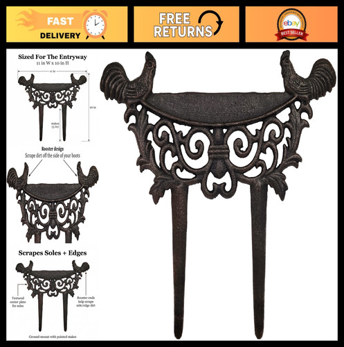 Cast iron garden boot scraper - garden,