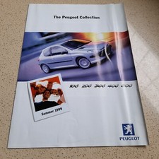 The Peugeot Collection Summer 1999 UK Sales Leaflet Peugeot 106 206 306 406 806.