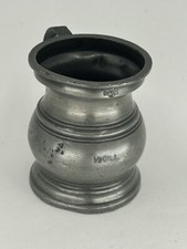 ANTIQUE Victorian 1/2 gill pewter measure