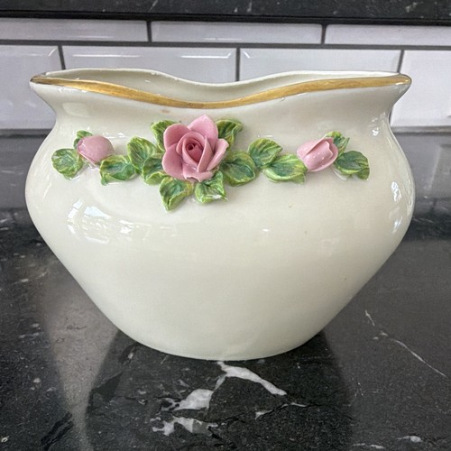 Dresden white ceramic vase - dresden,