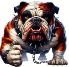 ANGRY BULLDOG CAR Decal