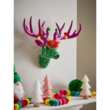 Deer Head Christmas Wall