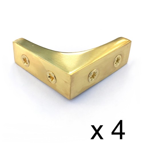 Brass chest protector corner - brass,