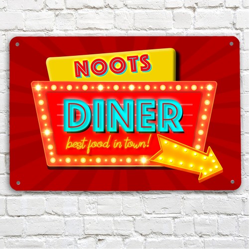 Personalised retro diner - personalised,
