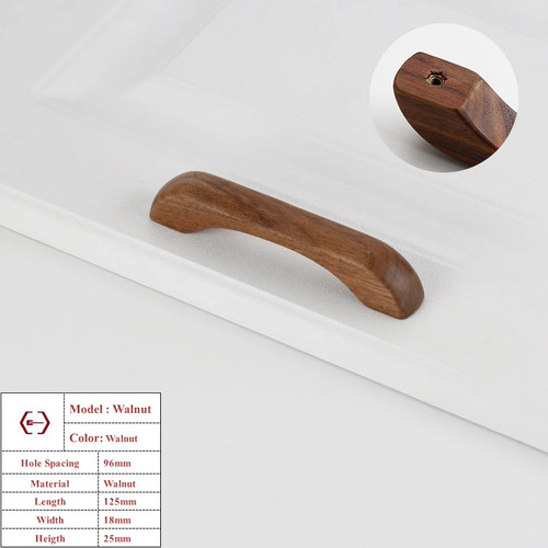 Walnut beech wood kitchen - walnut,