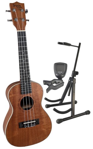 Concert ukulele with stand - with, and