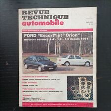 1991 Ford Escort xr3 i glia clx convertible orion 1.8 1.4 1.6 dep technical review