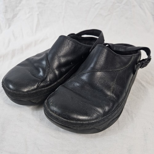Fitflop black leather - black, slip