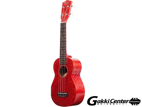 Ohana 15w red ukulele - red,