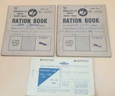 GB Ration Books x 3. 1953-1954