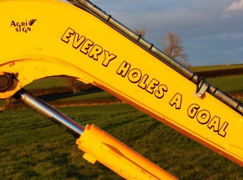 Funny jcb digger decal sticker - funny,