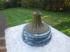 ANTIQUE BRASS & FANCY MARBLE