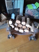 fire basket and dogs