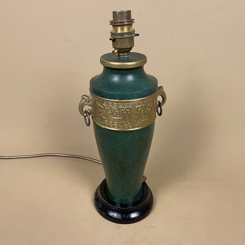 Oriental metal lamp green - oriental,