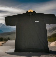Guinness Men's Black Polo Shirt Short Sleeve Graphic Design Size Large NWT 