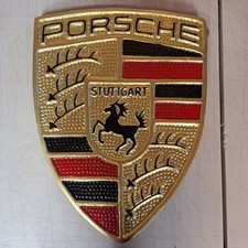PORSCHE emblem -painted cast