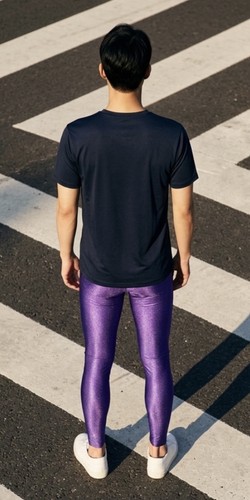 Vintage purple satin shiny - purple,