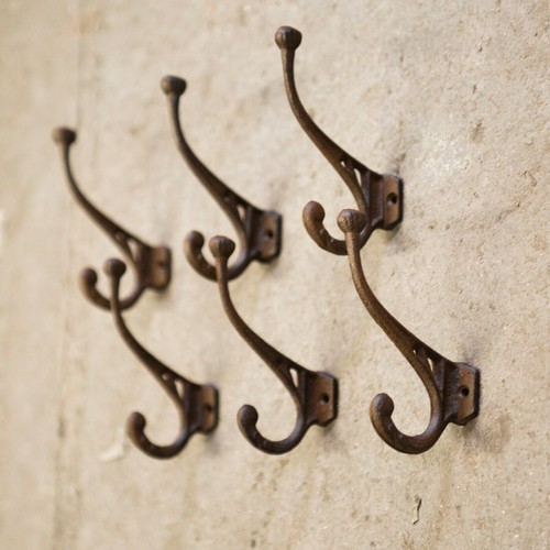 Coat wall hooks - hooks, cast