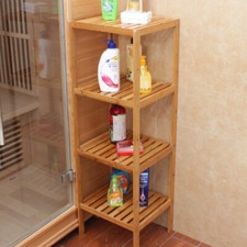 Bamboo Bathroom Shelf with 4