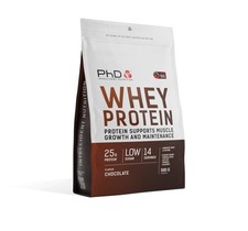 PhD Whey Protein Supports Muscle Growth and Maintenance 500g Chocolate