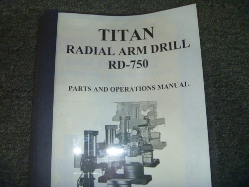 Titan 750 radial arm - arm, drill