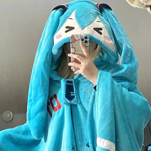 Hatsune miku plush hooded - hatsune,