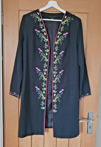 Elegant embroidered black - embroidered,