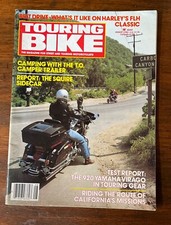 Touring Bike August 1982-Yamaha 920 Virago Harley FLH Classic Squire RS1 Sidecar