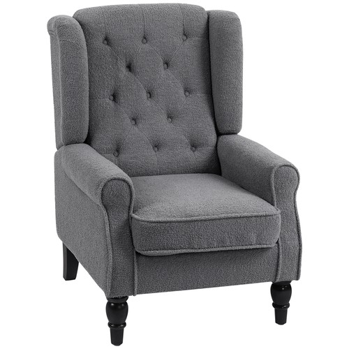 Homcom accent armchair - armchair, retro