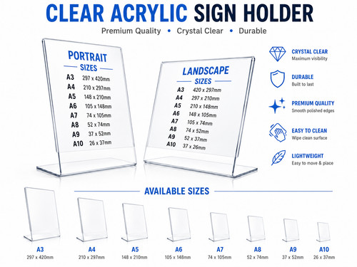 Acrylic poster menu - poster,