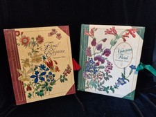 Vintage Memory Photo Album Book, Victorian Floral Photo Album Hardcover Set Of 2