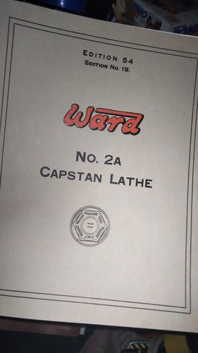 Ward capstan lathe manual - capstan,