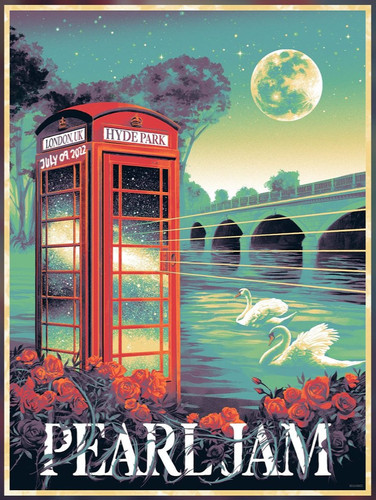 Pearl jam hyde park - pearl, poster