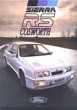 1986 FORD SIERRA RS COSWORTH 3 Door mint BROCHURE 500 PART SPARES ENGINE MANUAL