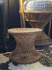 Vintage 1970s Rattan/Cane Side