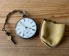 Antique Silver Pocket Watch 1862 Glasgow Working