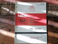 LUCAS SPARE PARTS LIST 1965 -
