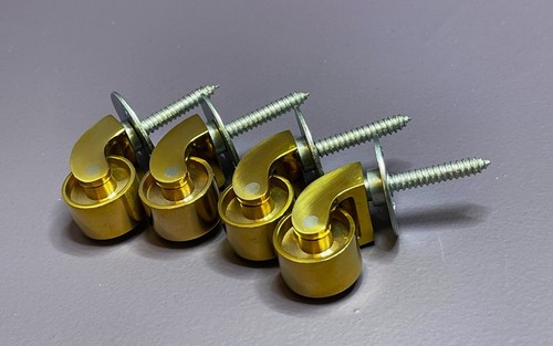 Set brass castors - castors, 25mm