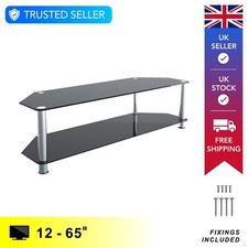 Big Glass TV Floor Stand Unit
