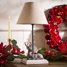 Laying Stag Table Bedside Lamp