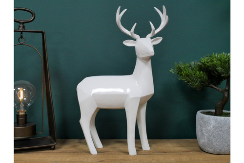 Large contemporary white resin - large,