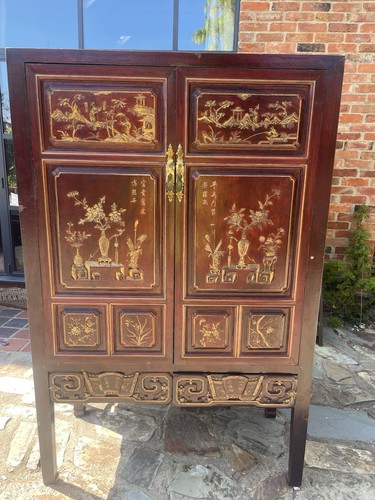 Chinese wood cabinet - chinese,