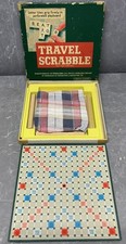 Vintage Travel Scrabble Game Complete Spears Games With Clip In Tiles 