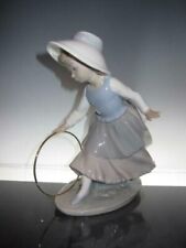 Lladro Nao figurine  "Girl with Hoop" Vincenze Martinez #0297  In good condition