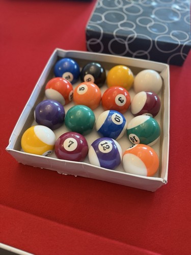 American pool ball set - american,