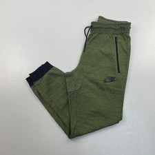 Men’s NIKE Static Green Joggers , Sweatpants W/ Zipped Pockets , Size Small