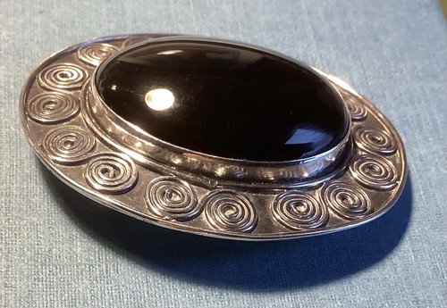 Vintage 925 silver onyx - silver, &