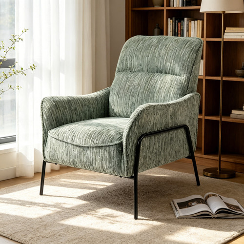 Modern striped fabric accent - modern,